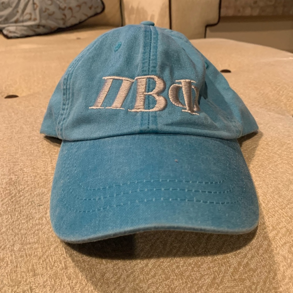 baseball hat pi beta phi vintage washed blue